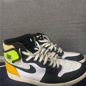 Nike Black and White Sneakers with Classic High-Top Design